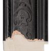 BLACK WITH LEAF EMBOSSING