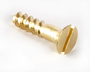 SLOTTED COUNTERSUNK BRASS SCREWS (5x12mm)