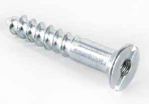 8.0diam x 1" long STEEL Z.P. MIRROR SCREW