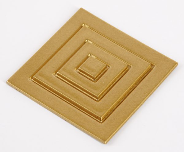 55X55MM SQUARE SATIN GOLD DECORATIOVE CORNERS