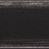 FLAT BLACK with LIGHT SILVER DISTRESSING